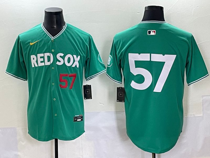 Men 2025 Boston Red Sox #57 No Name Dark Green Joint Name Nike MLB Jersey style 3->boston red sox->MLB Jersey
